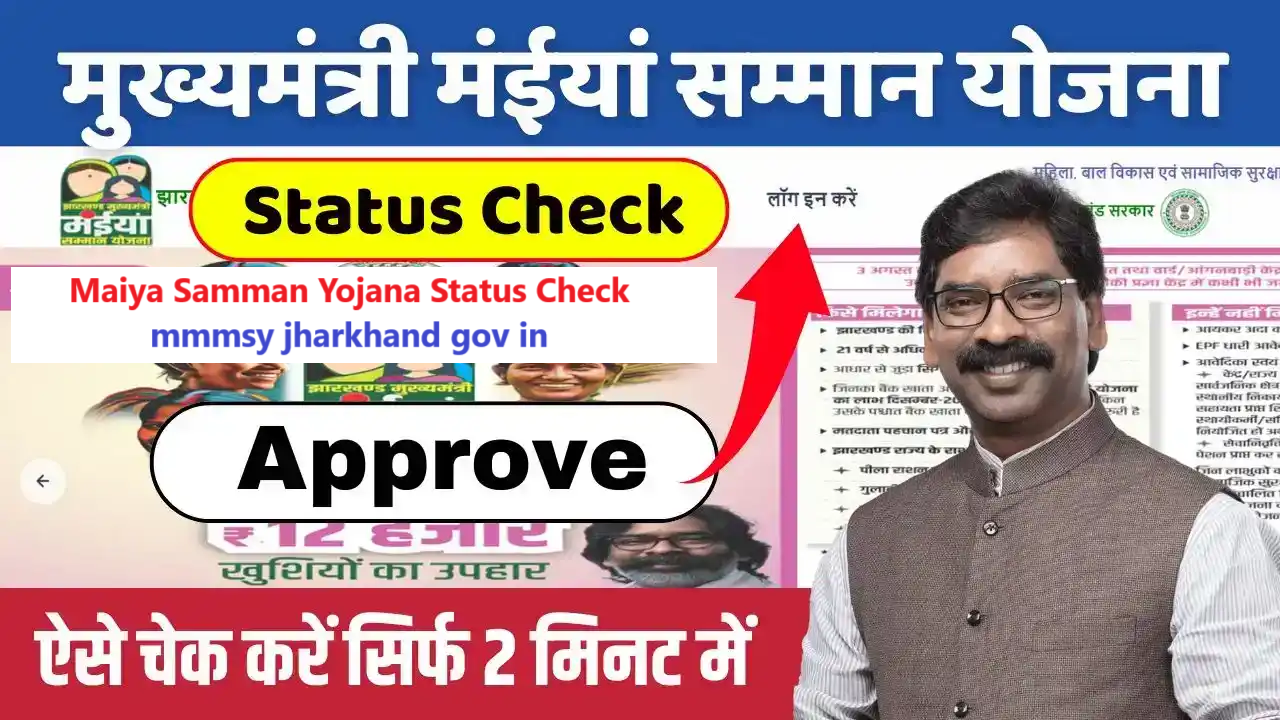 Maiya Samman Yojana status Check mmmsy jharkhand gov in