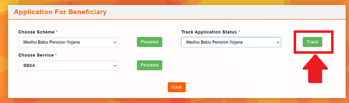madhu babu pension yojana application status check