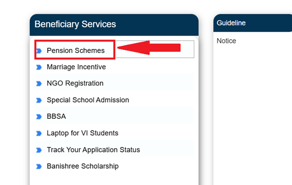 madhu babu pension yojana status check online